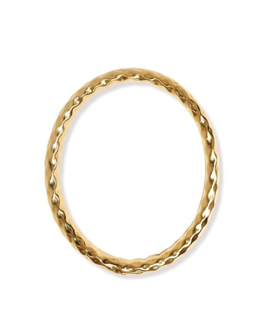 Argento Vivo Metallic Sirocco Oval Bangle