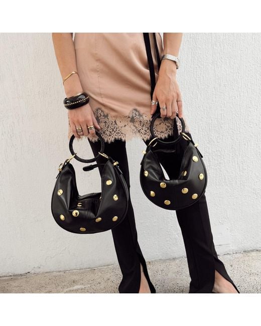 Indigolush Black Mini Ivy Studded