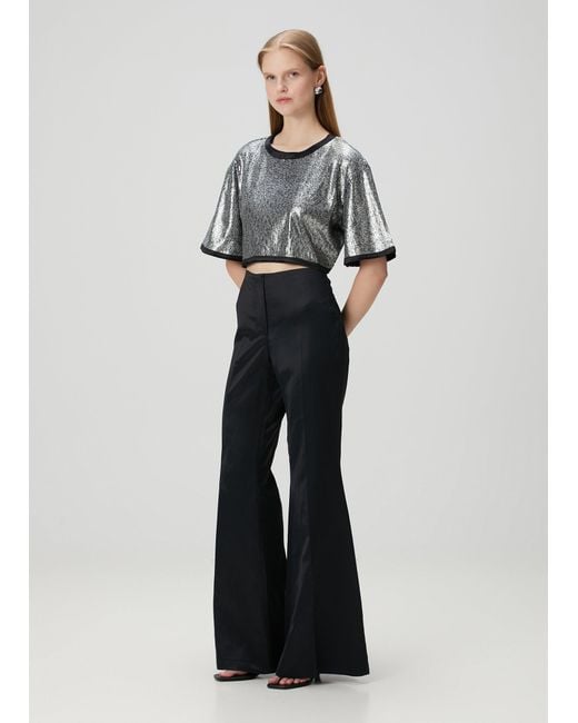 Pcfg Gray Sequin Top
