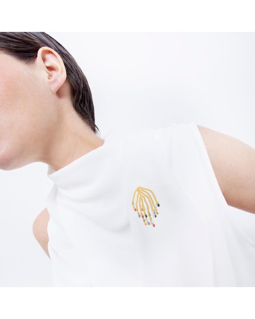 Joidart Metallic Golden Brooche Deliri