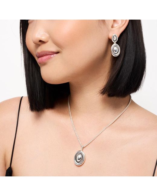 Stone Fruit Metallic Ranch Necklace