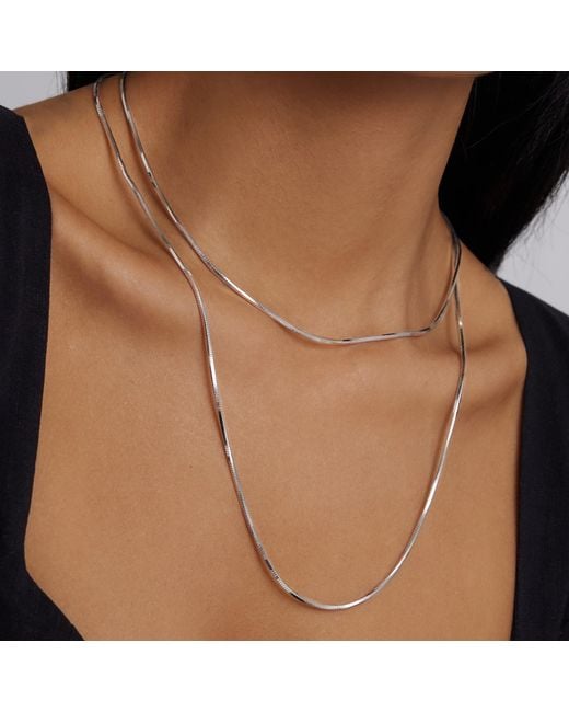 Retro Chic Metallic Aeolian Whispers Chain Necklace