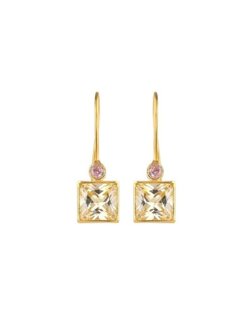 Firera Atelier Metallic Zirkonium Charm Earring