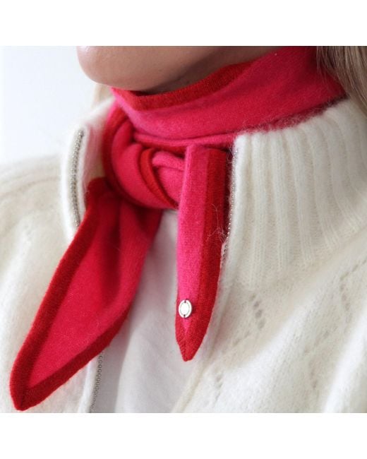 tirillm Red Ayla Small Neck Scarf