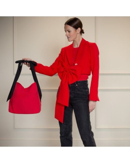 RainSisters Red Queen Bow Tote Bag