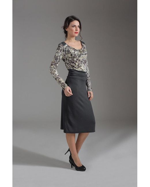 Conquista Black Long Sleeve Dress