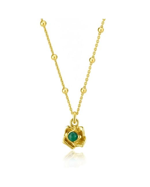 Unaloe Metallic Magnifica Emerald Necklace