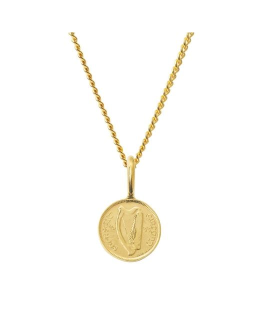 Katie Mullally Metallic Irish 3D Coin Plated Necklace