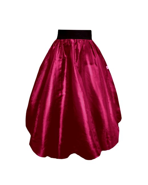 Frock Tales Red Enoki Puffball Skirt