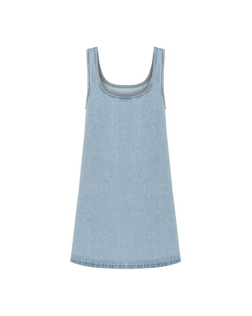Nocturne Blue Jean Dress With Thick Straps