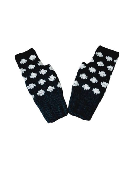 Springmoonatelier Blue Handmade Wool Hat, Gloves, And Socks Set