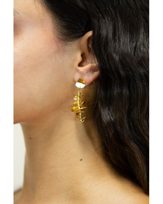 Marcia Moran Metallic Paloma Earrings