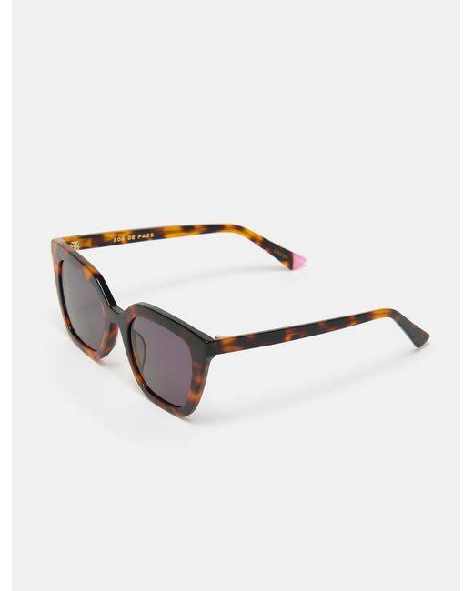 ZOË DE PASS EYEWEAR Brown Lauryn Tortoiseshell