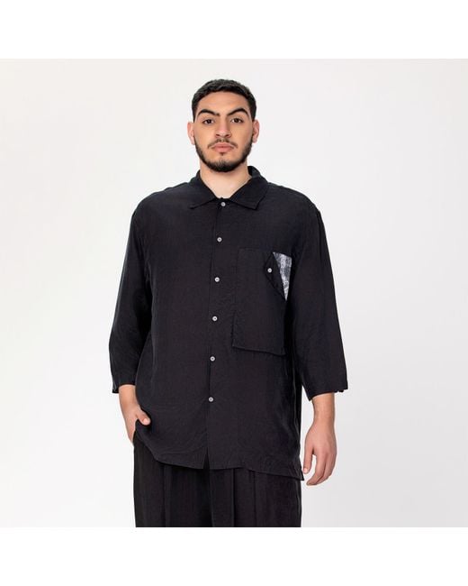 Smart and Joy Blue Pocket Flap Game Shirt for men