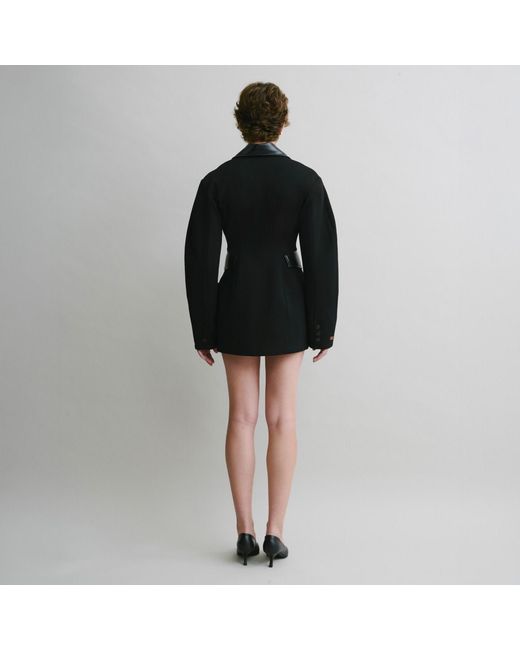 Luroq London Black Blazer Sculpt Dress