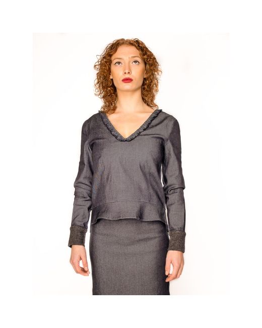 MARGOT VII Blue Luz Blouse