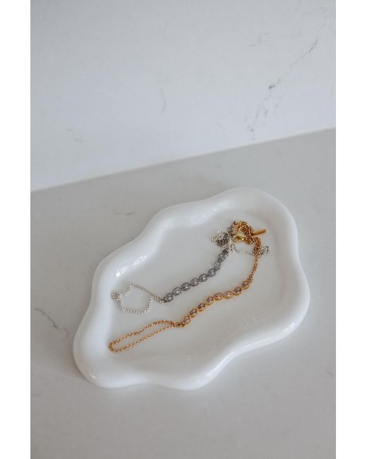 Adriana Pappas Designs White Crystal Rain Hand Bracelet