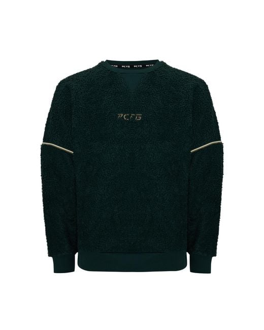 Pcfg Green Fluffy Track Sweat for men