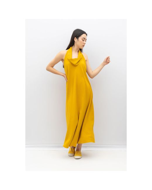 Bianca Popp Yellow Bareback Dress