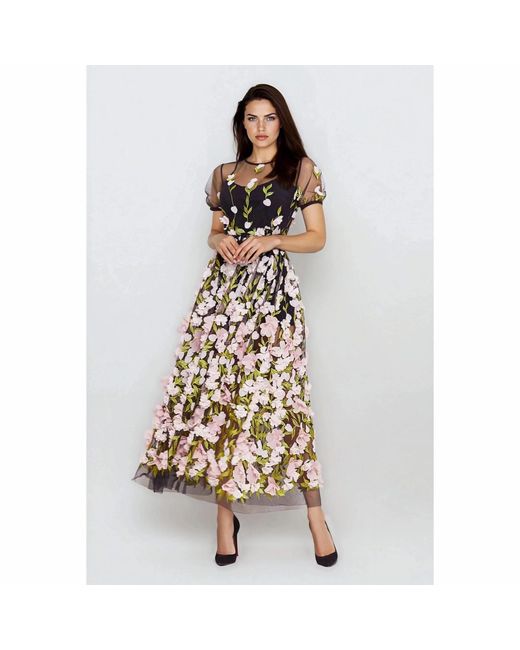 MATSOUR'I Black Cocktail Dress Fabiola