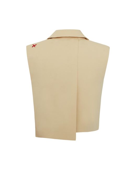 Pcfg Natural Neutrals Woven Crop Vest