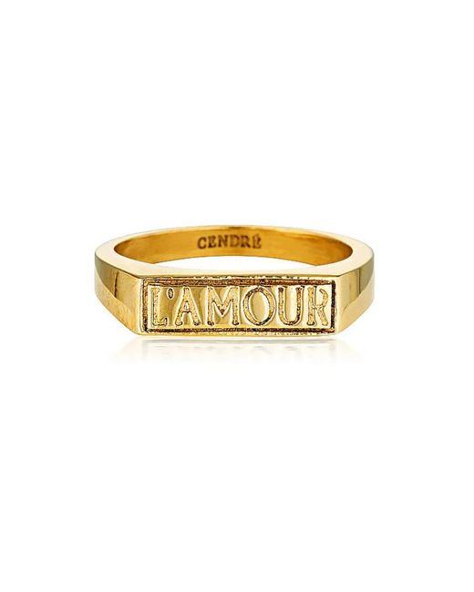 CENDRE Metallic L'Amour Ring