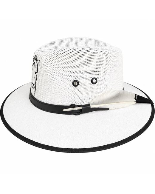 Bella Soul Metallic Spirit Of The Horse Painted Jute Hat