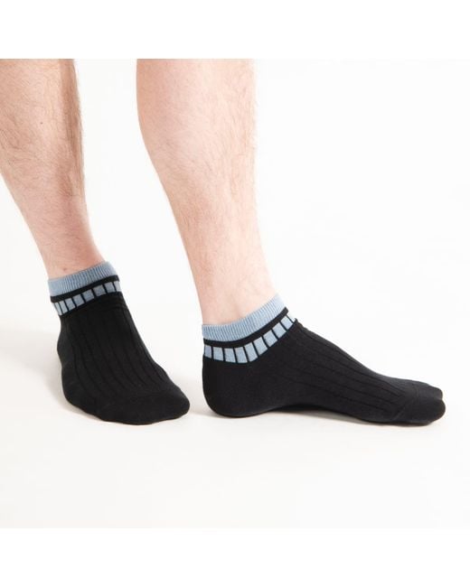 Peper Harow - Made in England Blue Old School Trainer Socks Bundle for men