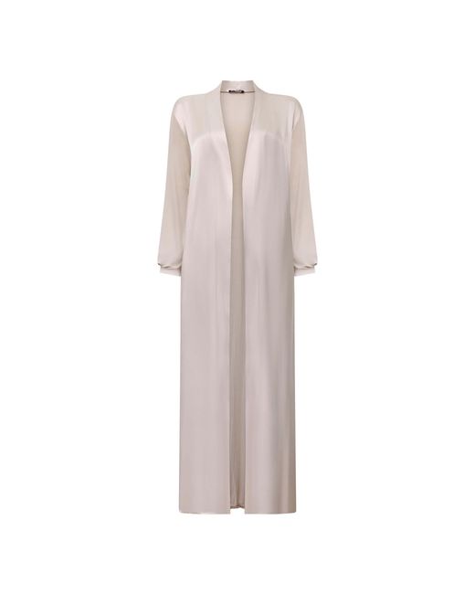 James Lakeland Natural Neutrals Long Satin Cardigan