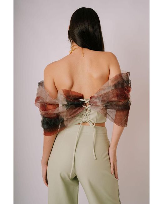 San Malo Brown Tessa Bow Corset