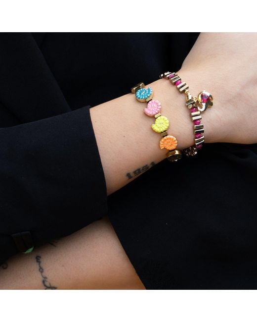 Ebru Jewelry Red Guardian Love Ruby Heart & Elephant Bracelet