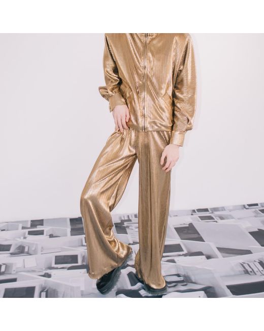 Paloma Lira Metallic Golden Night Pants