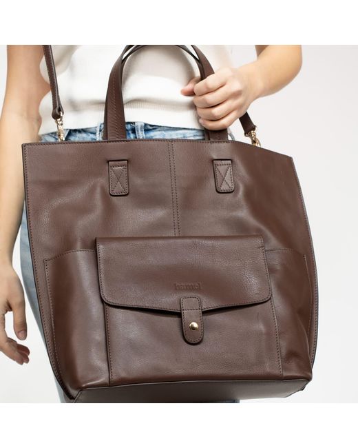 Hamel Atelier Brown Goya Leather Crossbody Bag