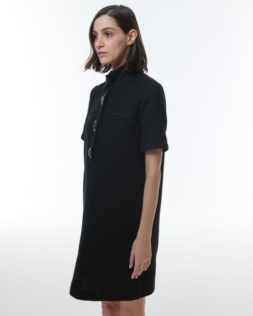 Theo the Label Black Maia Summer Tweed Dress