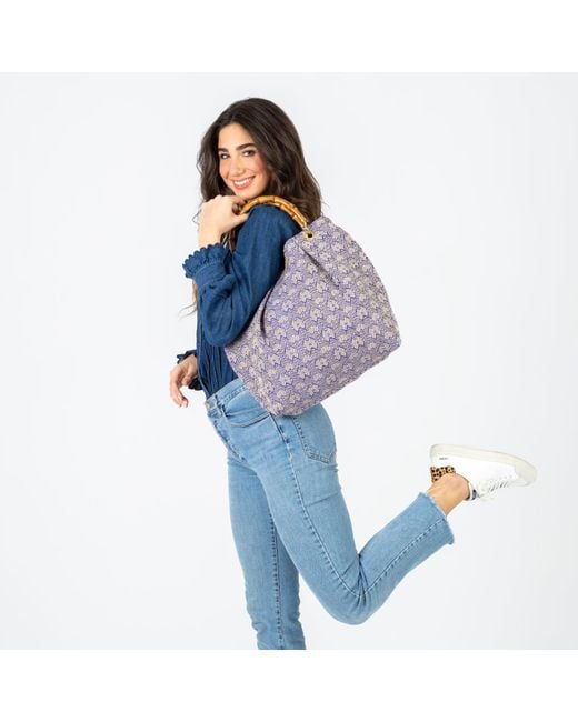 Danni Ro Orange Neutrals June Bag Bamboo
