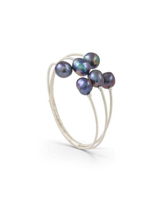 Saachi Blue Cluster Beaded Bracelet