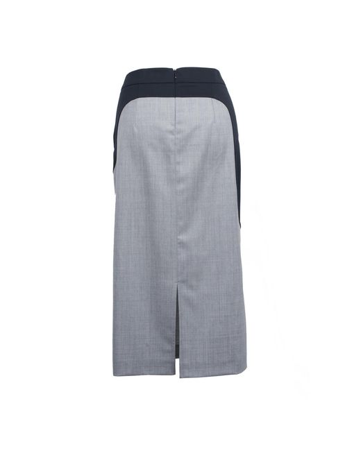 Laura Daili Gray Midi Skirt