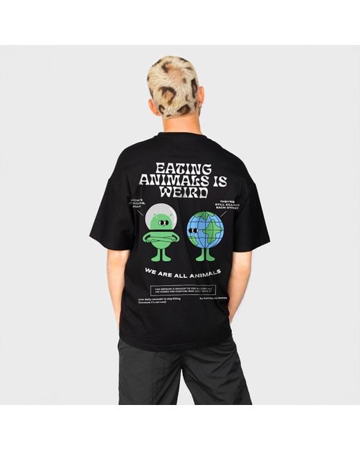Dont Eat the Homies Black Eating Animals Is Weird Tee for men