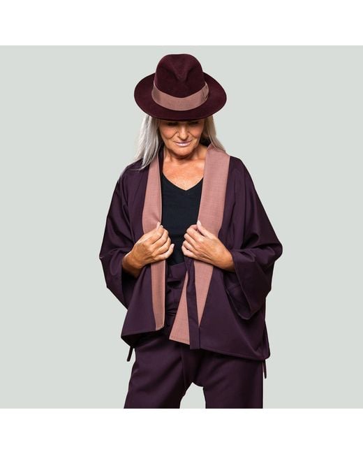 MOE Red Plum/Rose Wool Jacket Reversible