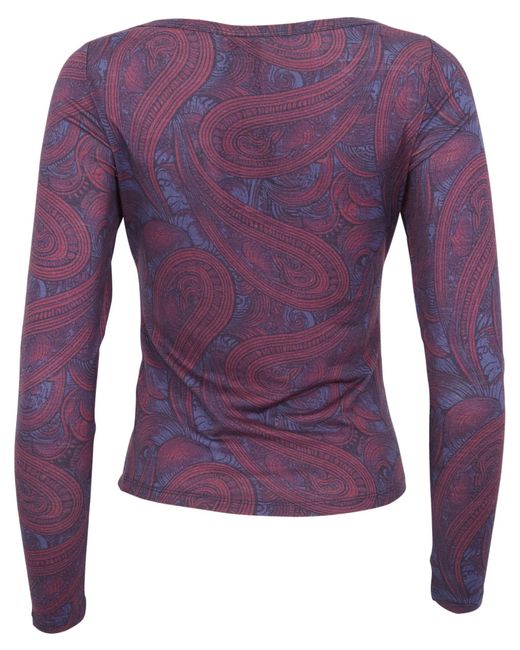 Lords of Harlech Purple Carly Merino Long Sleeve Crewneck Shirt