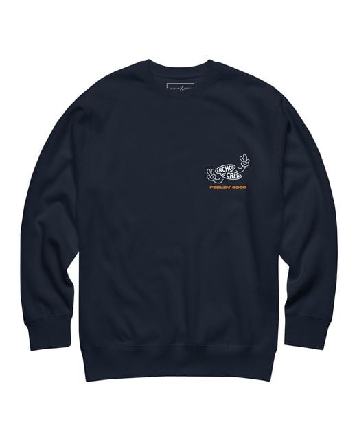 Anchor and Crew Blue Lemon Fresh Dial-A-Local Organic Cotton Sweatshirt