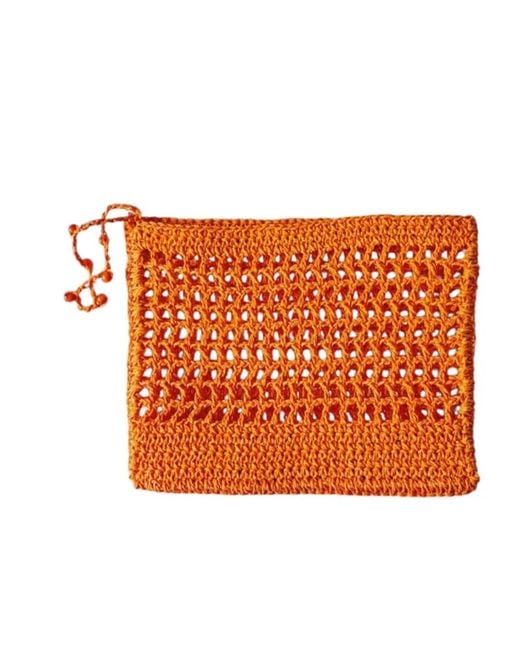 Springmoonatelier Orange Handmade Raffia Tote Bag Elegant Inspiration Effortless Chic