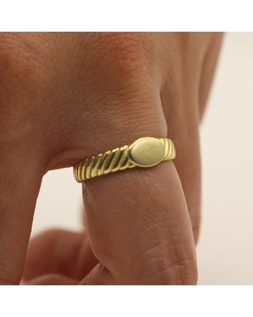 VicStoneNYC Fine Jewelry White Rope Signet Ring