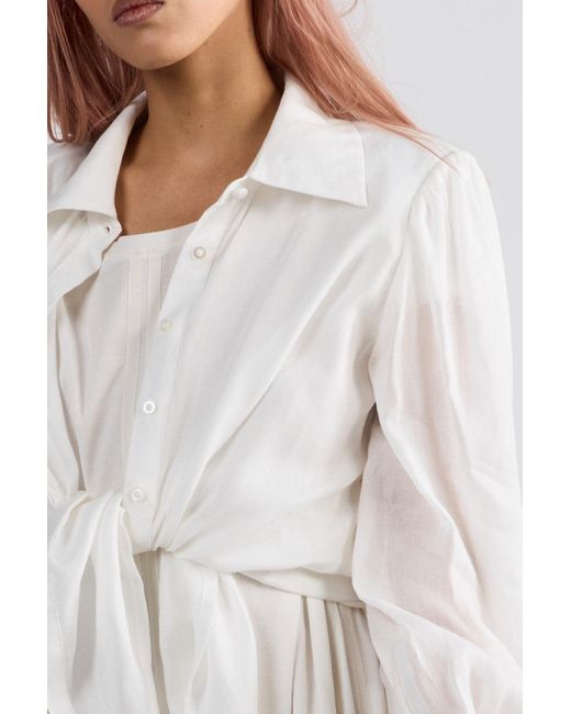 Dref White Prague Relaxed Shirt