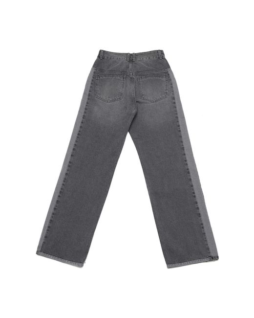 Add Ugly Long Wide Denim Grey in Gray 