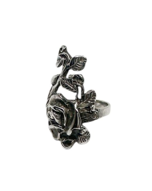 Tg-Jewellery by Tamara Gervasio Black Rosa Gothic Ring – Handcrafted Sterling Sculpture