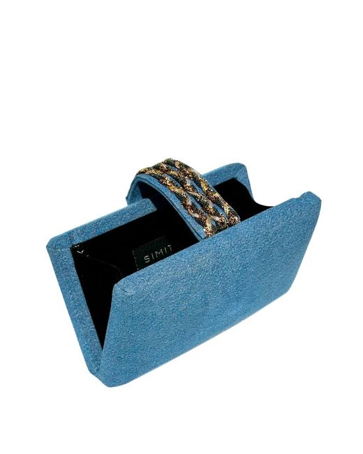 Simitri Blue Denim Braided Fringe