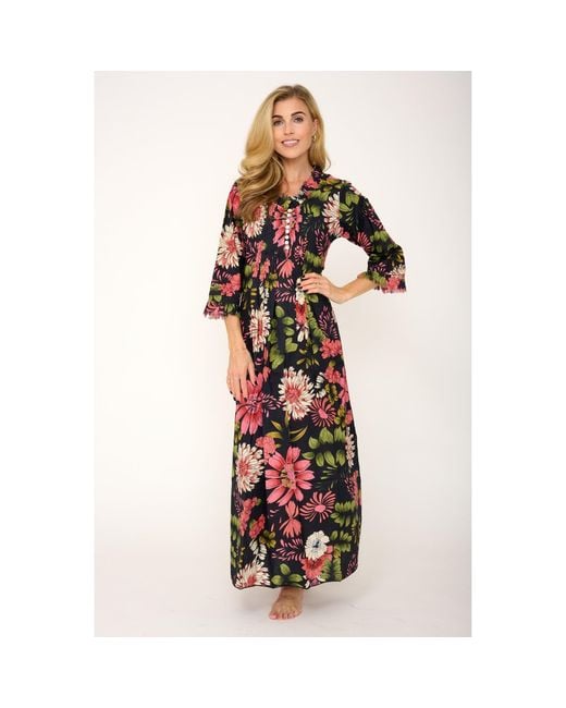 At Last Red Cotton Annabel Maxi Dress
