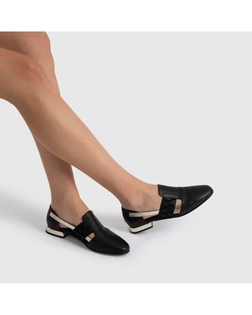 Ilvi Black Hina Floater Leather Loafer