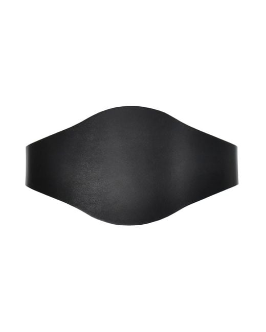 Haute Cuir Black Celess Wide Leather Belt